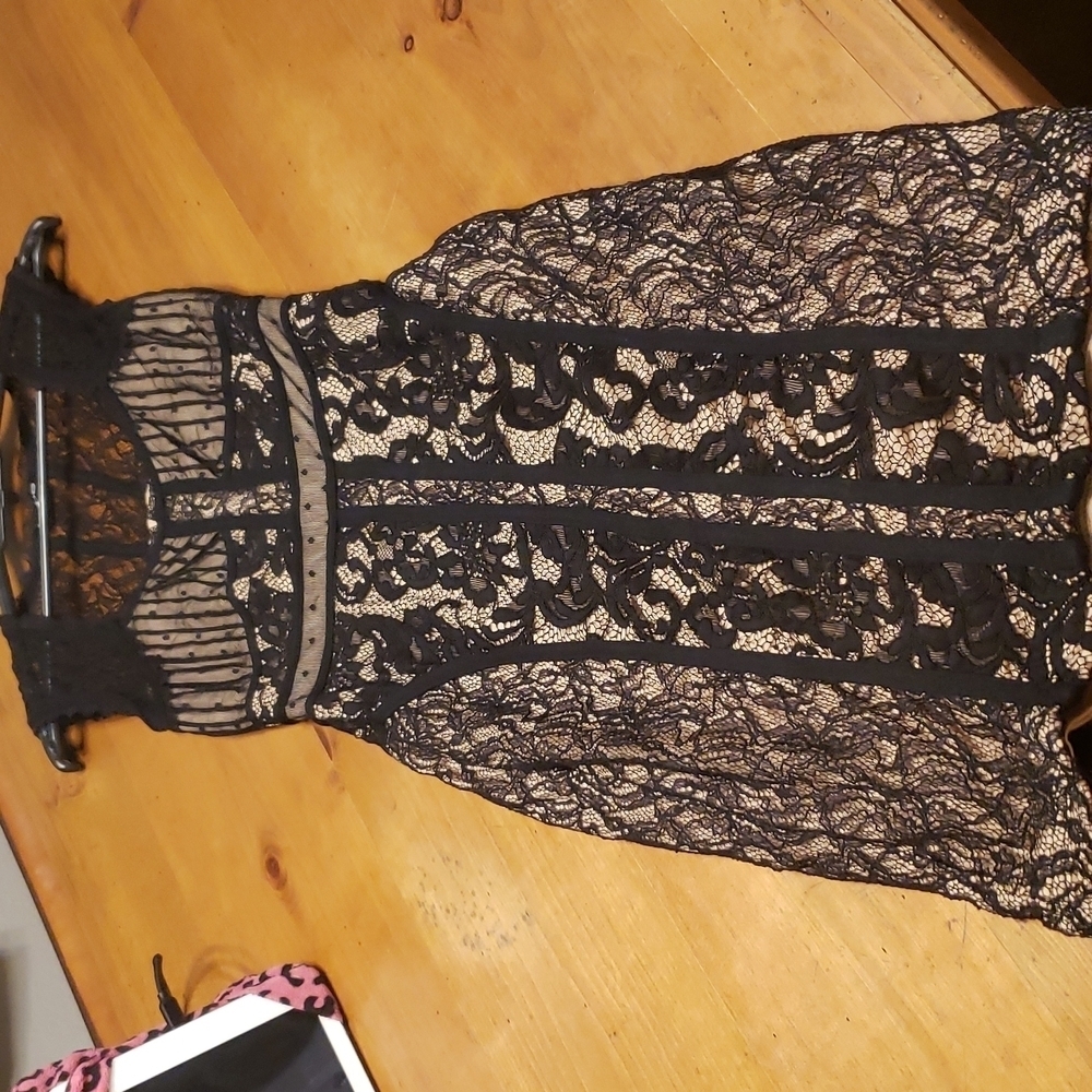 - Bebe black nude with black lace size XXS